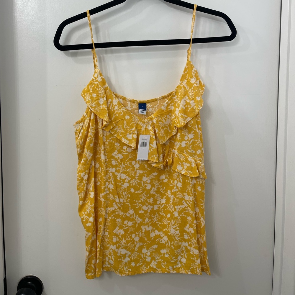 Old Navy Yellow Floral Camisole
